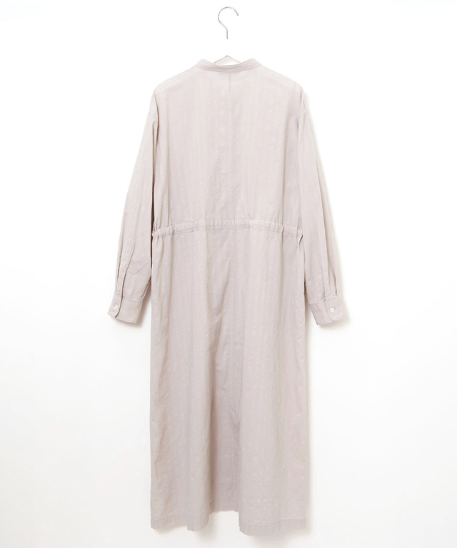 ドビーストライプ シャツワンピース