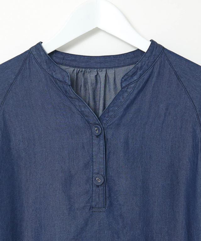 デニムライク ワンピース【オンラインショップ・一部店舗限定】