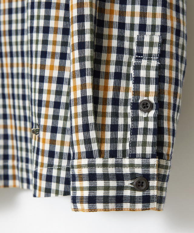 クロコダイルタータンチェック プルオーバー ブラウス