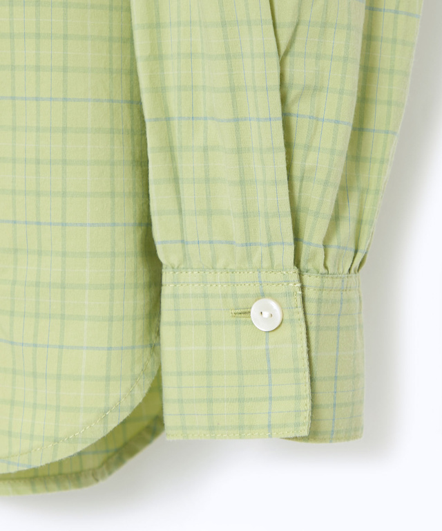 ピンタックデザイン コットン ブラウス