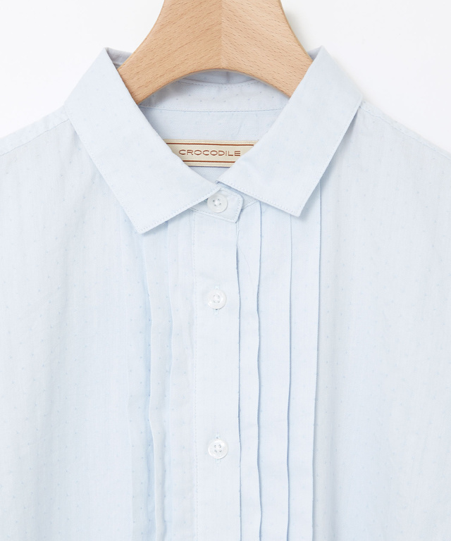 コットン タックデザイン ブラウス