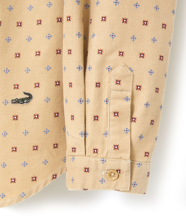 小紋柄 プリントブラウス