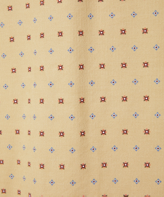 小紋柄 プリントブラウス