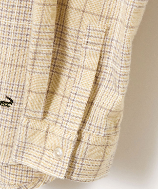 比翼フリル グレンチェック ブラウス