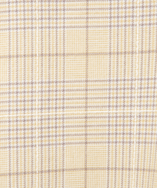 比翼フリル グレンチェック ブラウス