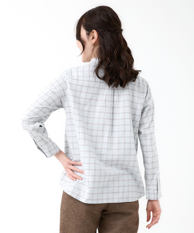 フランネル チェック柄 ブラウス