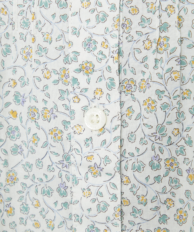 花柄プリント ピンタック ブラウス【オンラインショップ限定】