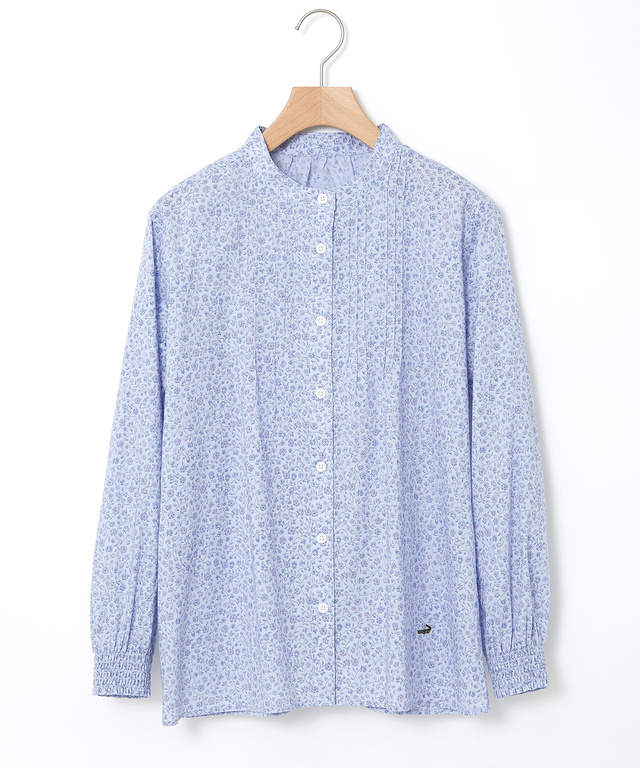 花柄プリント ピンタック ブラウス【オンラインショップ限定】