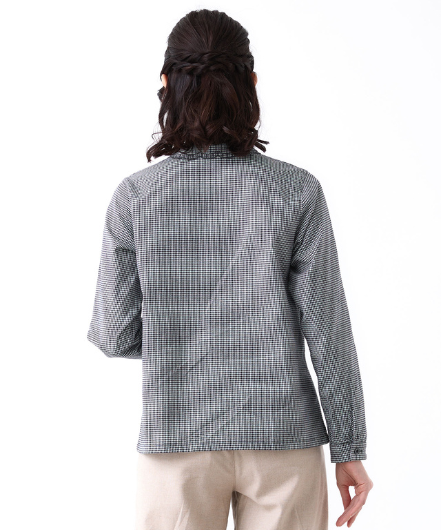 襟刺繡 デザイン ブラウス