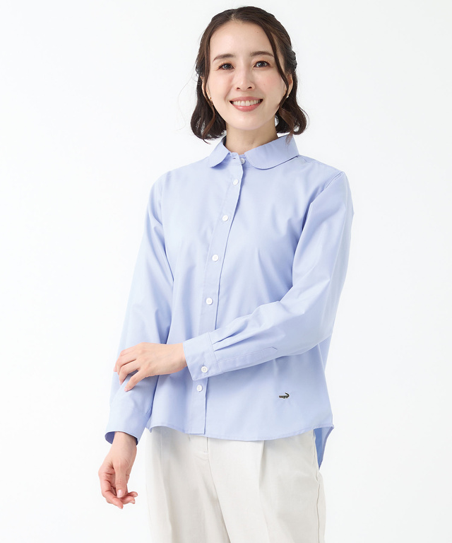 ノンアイロン オックスフォード ブラウス【シワになりにくい】