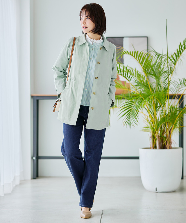 クレリック ストライプ ブラウス