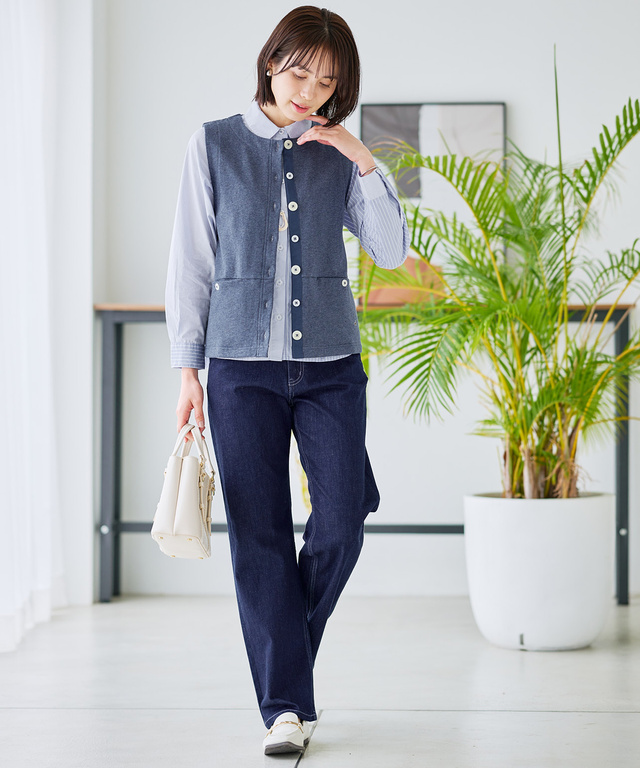 クレイジー ストライプ ブラウス