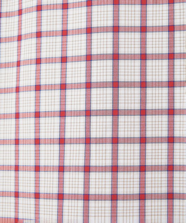 丸襟 チェック柄 ブラウス【オンラインショップ・一部店舗限定】