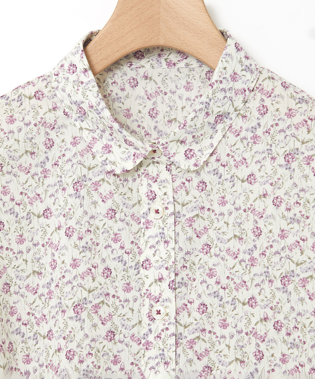 フラワープリント ブラウス【オンラインショップ・一部店舗限定】