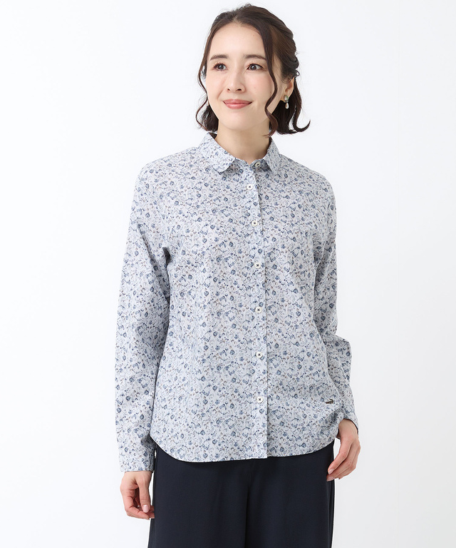 フラワープリント ブラウス【オンラインショップ・一部店舗限定】