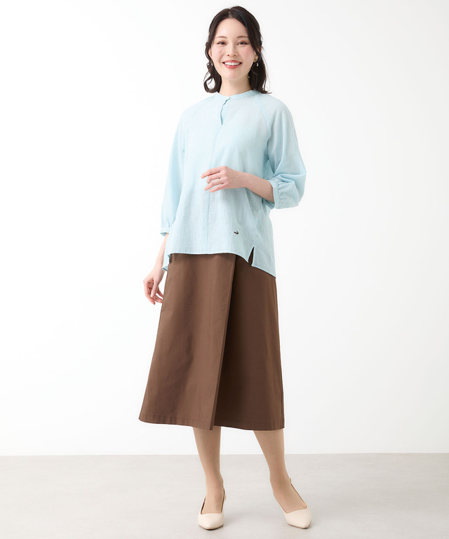 サッカー ミニギンガム ブラウス