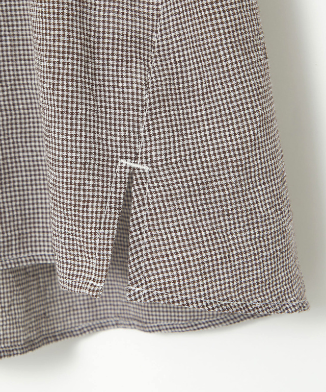 サッカー ミニギンガム ブラウス