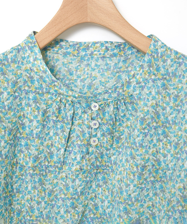 ミラクルウェーブ 花柄 ブラウス【オンラインショップ・一部店舗限定】