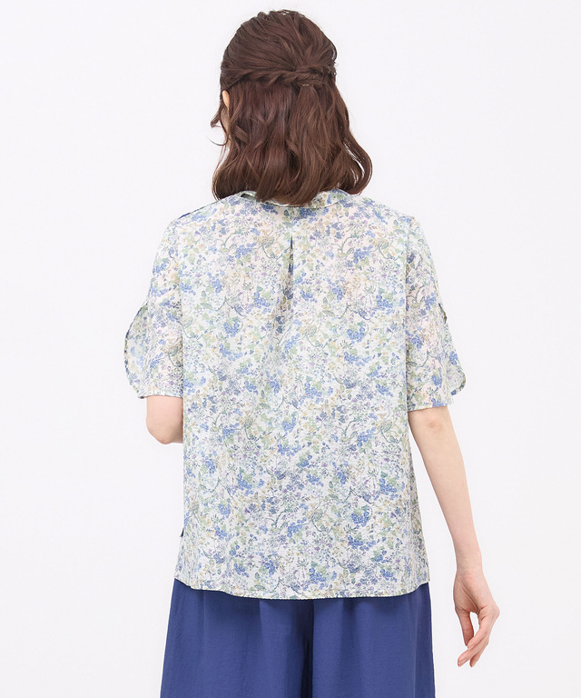ミラクルウェーブ 花柄 ブラウス【オンラインショップ限定】