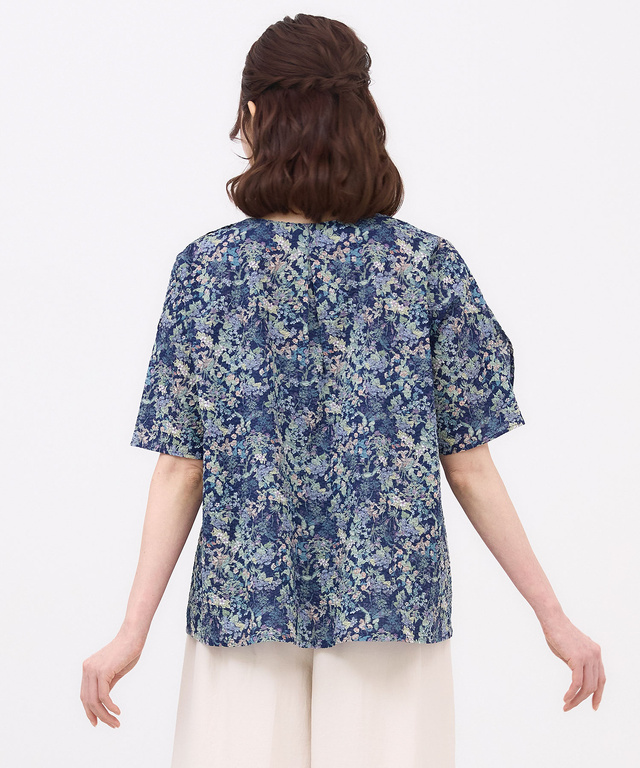 ミラクルウェーブ 花柄 ブラウス【オンラインショップ限定】