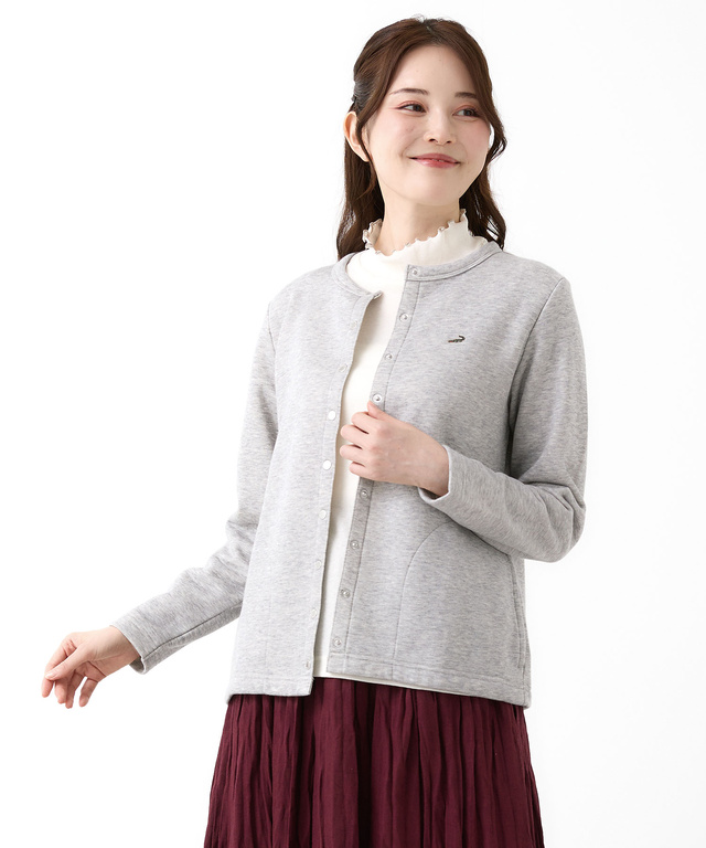 スナップボタン カーディガン