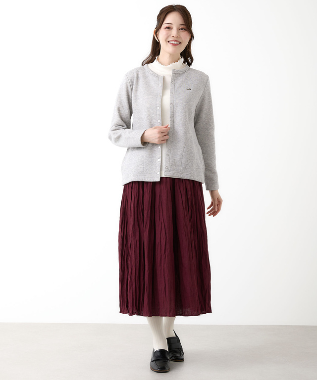 スナップボタン カーディガン