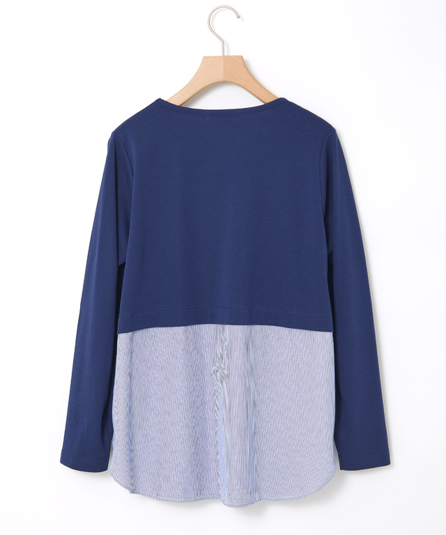 布帛ドッキング カットソー