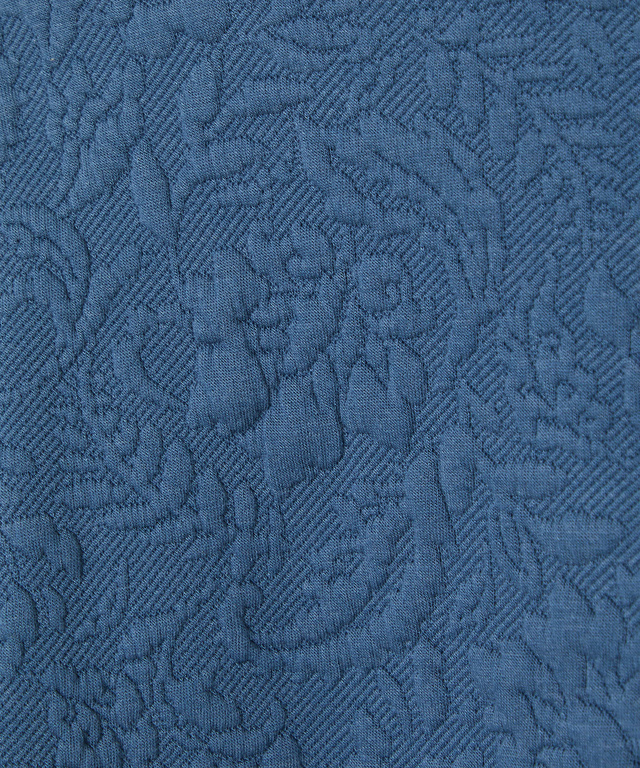 フラワージャカード モックネック トレーナー