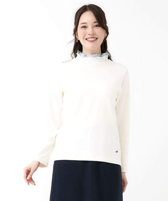 メロー ハイネック カットソー