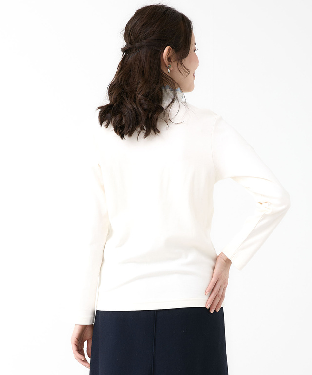 メロー ハイネック カットソー