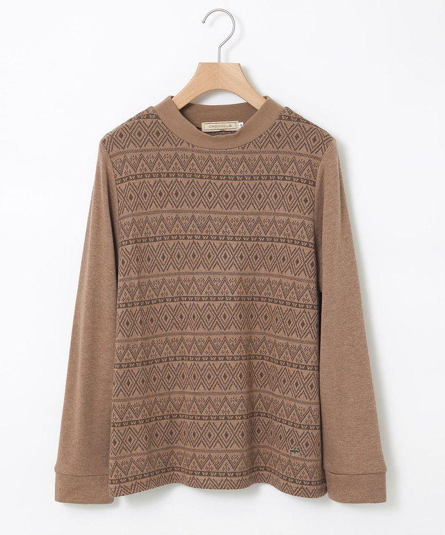 切り替え ジャカード プルオーバー