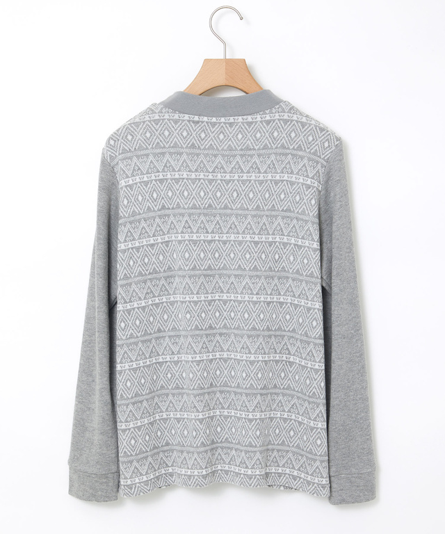 切り替え ジャカード プルオーバー
