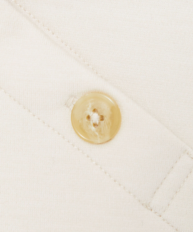 起毛 襟ニット カットソー