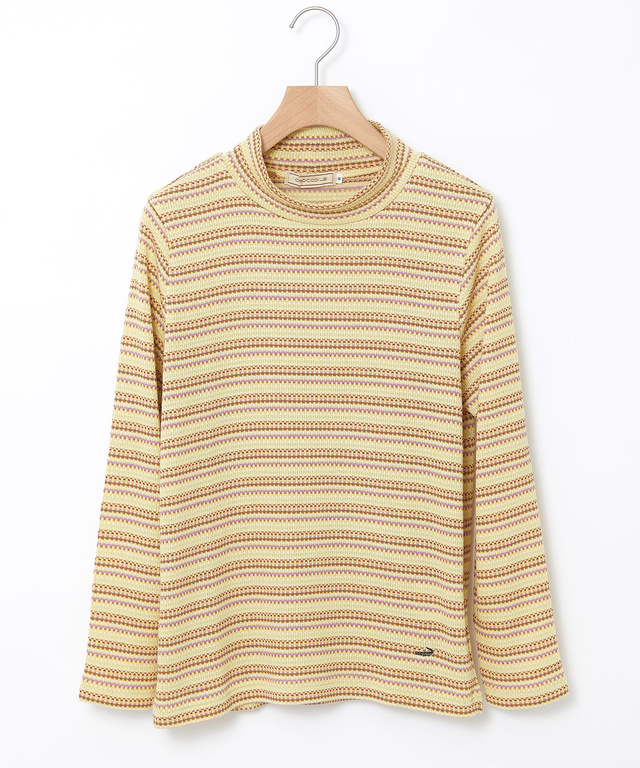 ジャカード ハイネック プルオーバー