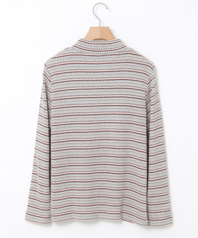 ジャカード ハイネック プルオーバー