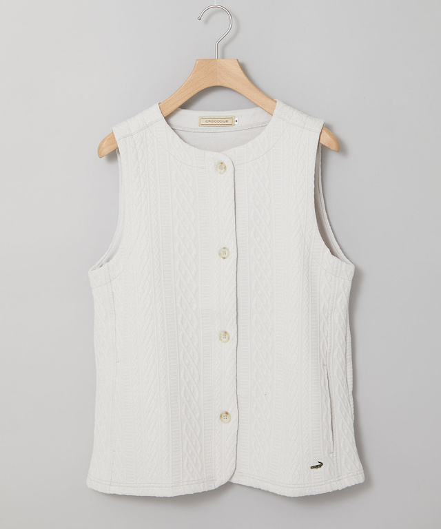 ジャカード カット ベスト