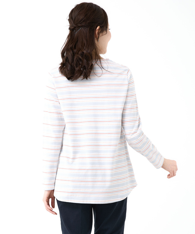 マルチボーダー プルオーバー  カットソー