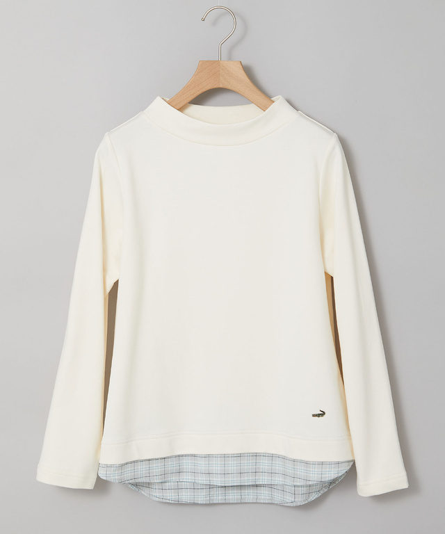 布帛 ドッキング プルオーバー