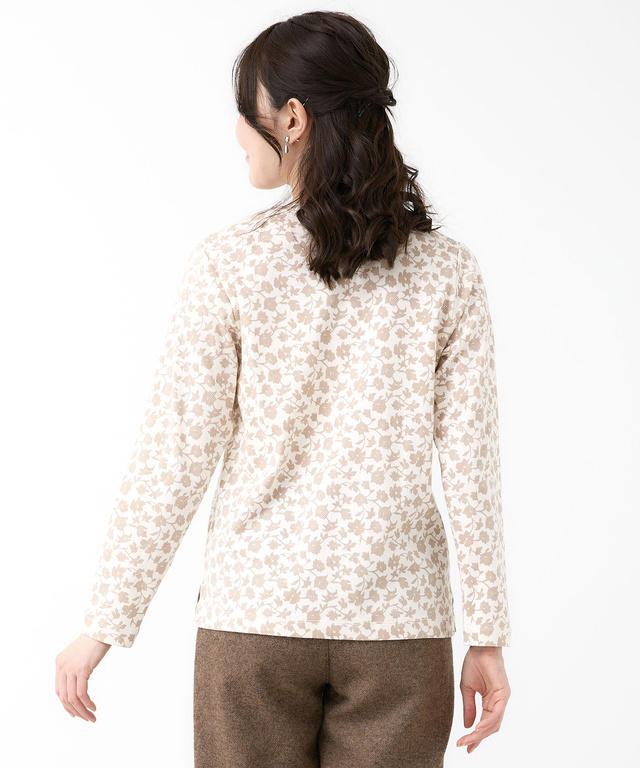 総柄プリント スムース カットソー