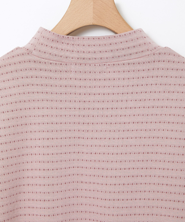 接結 ハイネック カットソー