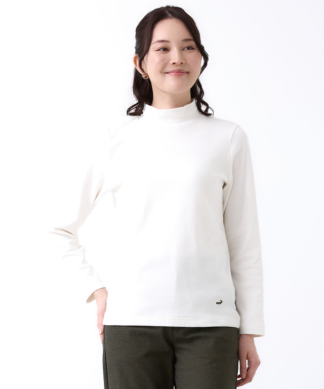 スムース ハイネック カットソー