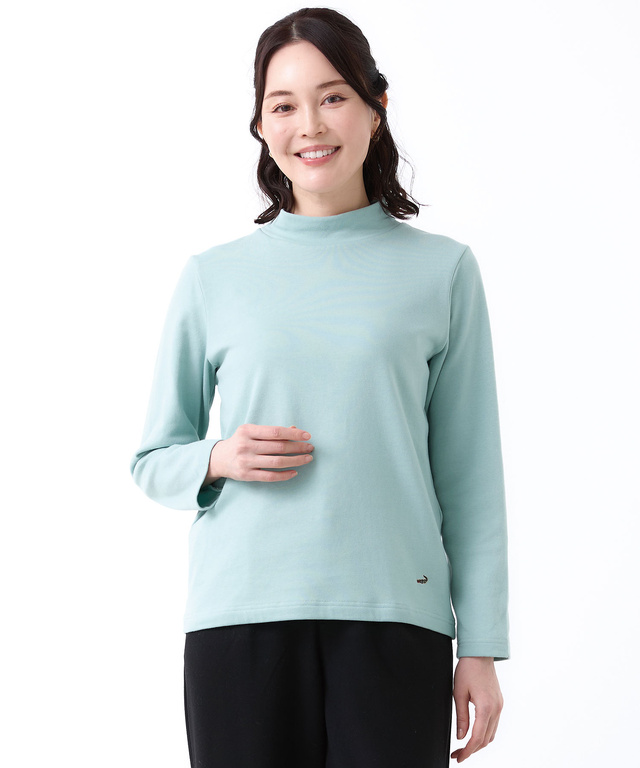 スムース ハイネック カットソー