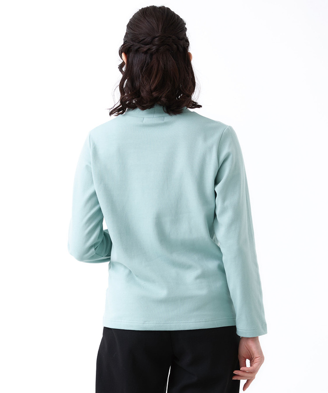 スムース ハイネック カットソー