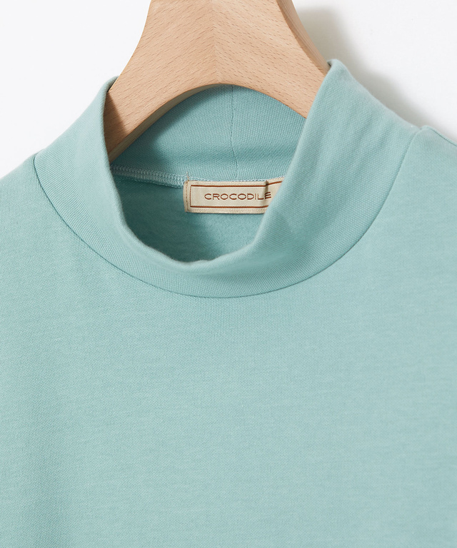 スムース ハイネック カットソー