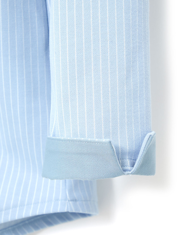 ストライプ ヘンリーネック チュニック