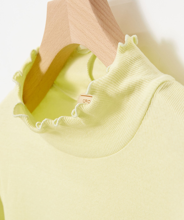 メロー ハイネック カットソー