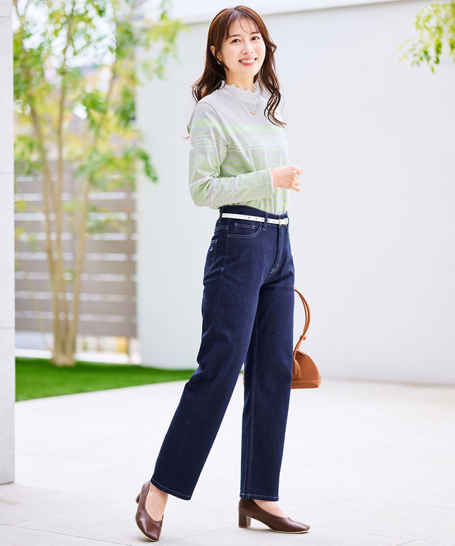 メロー ハイネック カットソー