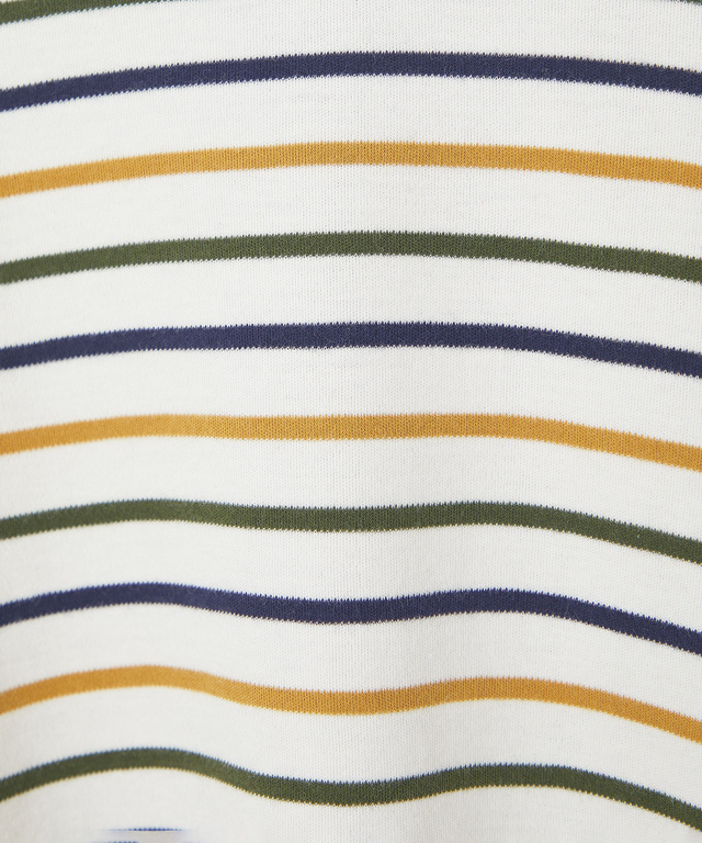 ボーダー 長袖 ポロシャツ