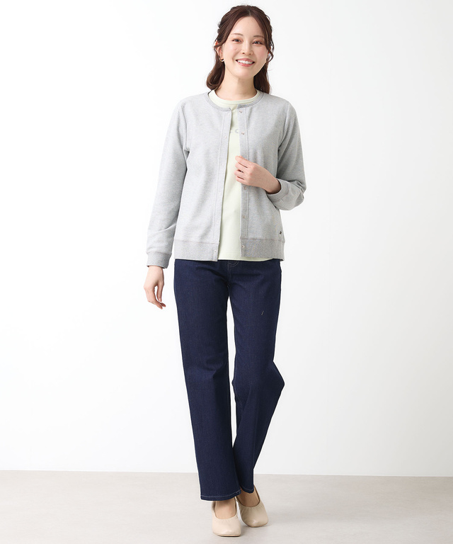 鹿の子 メランジ カーディガン