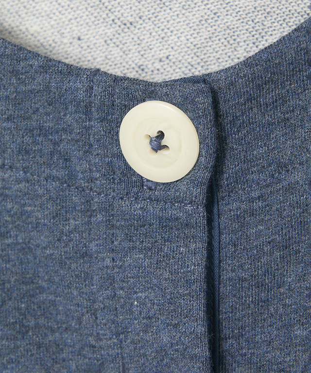 ミニ裏毛 ボタン ベスト